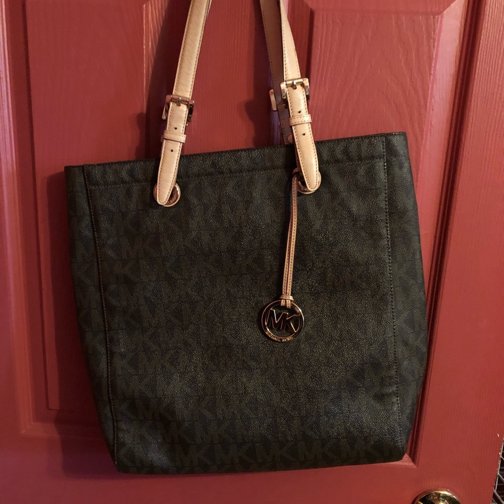 Authentic Michael Kors Leather Tote Bag